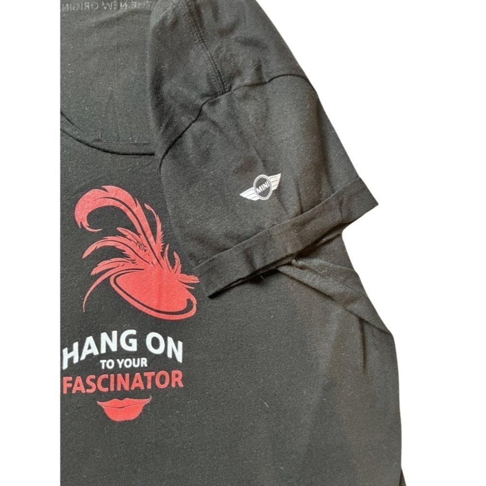 “Hang on to your Fascinator” Mini Cooper Tee Shirt - Picture 2 of 4